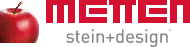 Metten Stein und Design Logo mit Apfel