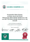 GaLaBau Champion Urkunde 2015