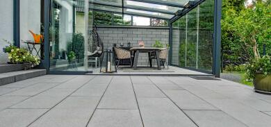 Cortesa Platten Terrasse Quarzgrau 2426 013