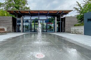 ideengarten pavillon wasserfontaine low