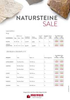 Natursteine Sale 2021