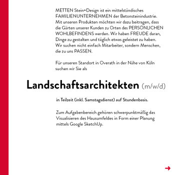 Landschaftsarchitekten (m/w/d) gesucht 