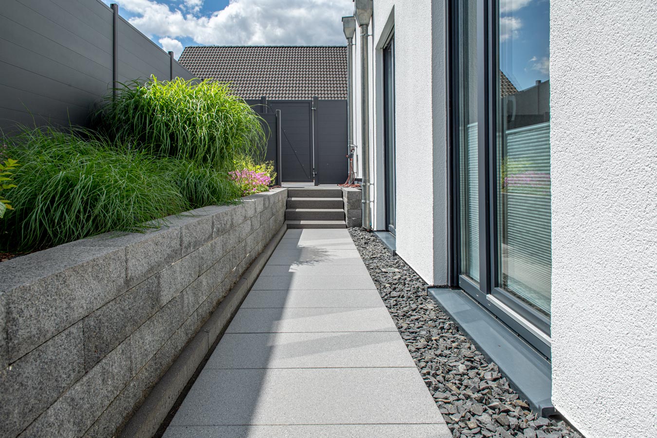 Arcadia Terrassenplatte Cosi Muretto Mauer Grauanthrazit 2613 015 Arcadia