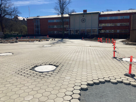Frederiksberg (DNK), Rathaus, Asak Flyt Cubus Objektfarbe 1418.