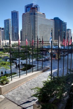 Chicago (USA), Hyatt Regency, Belpasso Objektfarbe.