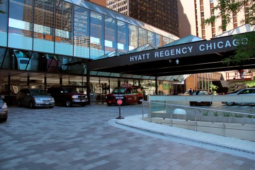 Chicago (USA), Hyatt Regency, Belpasso Objektfarbe.