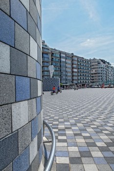 Knokke (BE), Rubens-Plein, Boulevard Grassano, Nardo, Bianco und Objektfarbe Beneveto.