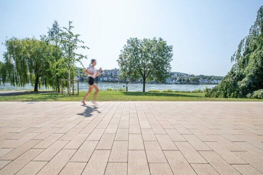 Koblenz, Kaiserin-Augusta-Promenade, Corio EcoTerra, Objektfarbe 8015.