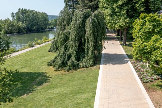 Koblenz, Kaiserin-Augusta-Promenade, Corio EcoTerra, Objektfarbe 8015.