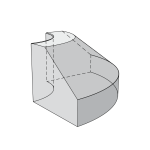 Kronimus Flachbordstein F15 Bogenstein