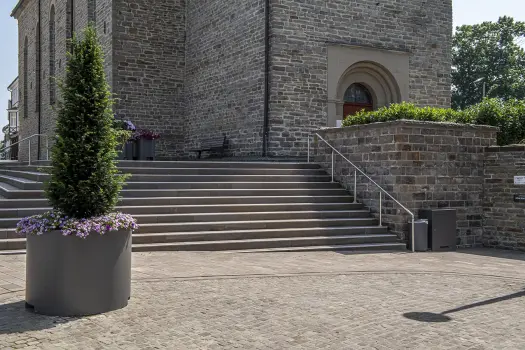 Stadt Wiehl, Innenstadt, Grauwacke.