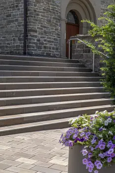 Stadt Wiehl, Innenstadt, Grauwacke.