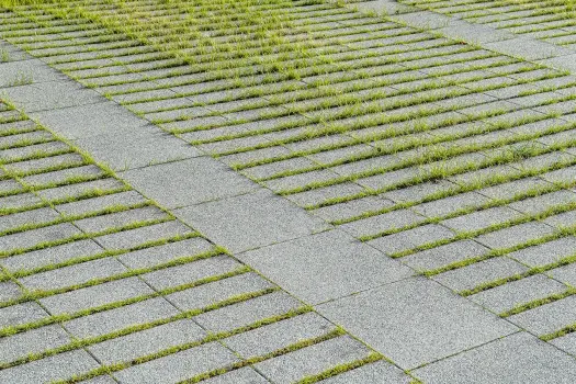 Köln, RWZ Kundenparklpatz, Greenline Vario Quarzit Hell.