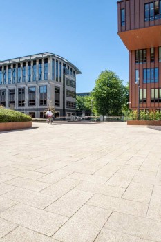 Hilversum (NL), Büropark Arena, La Linia Sandbeige.