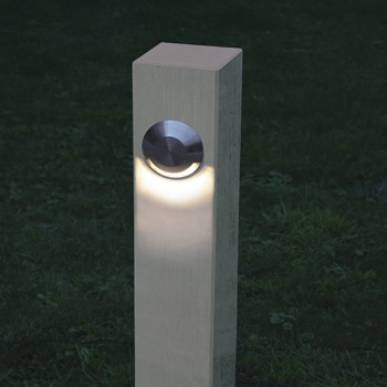 Licht Design und Alessio-Stele (110x15x15 cm) LED-Strahler 180°. 