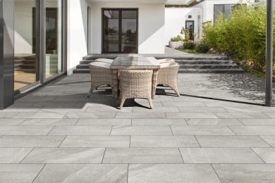 Lithocera Terrassenplatte Beige Hell Terrasse Platte Naturstein Keramik Modern Pflegeleicht 01