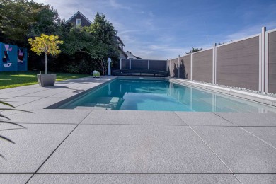 Lithocera Terrassenplatte Pool Einfassung Dunkel Terrasse Grau Modern 2580 049