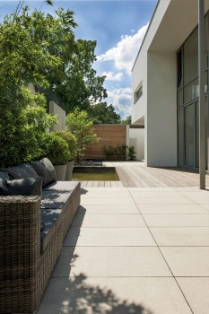 Senzo Terrassenplatten Sand.