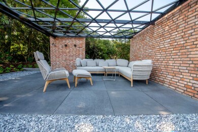 Umbriano Terrassenplatte Terrasse Pflaster Grau Anthrazit Dunkel Schwarz Klinker 570 035