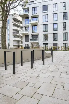 Düsseldorf, Pandion Albertussee, Umbriano Granitbeige.