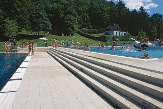 Rösrath-Hoffnungsthal, Freibad, Arcadia Objektfarbe.