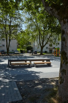 Bergneustadt, Breslauer Platz, Palladio Farbtöne 13.05 und 13.01. 