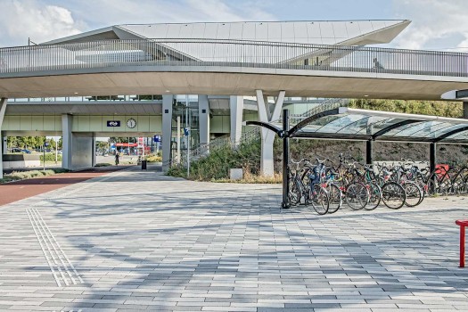 Nijmegen (NL), Station Goffert, Palladio Farbtöne 11.05, 13.01 und 13.05.