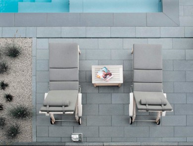 Boulevard Terrassenplatte Elegant Pool Einfassung Grau Hellgrau Modern Pflaster 2490 075
