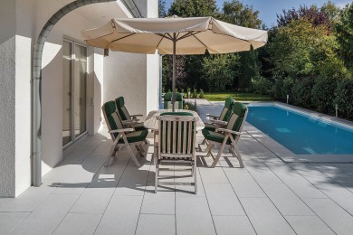 Cortesa Terrassenplatte Weiss Pool 2271 08